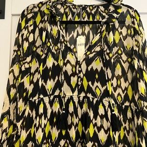 Anthropology long sleeve maxi dress